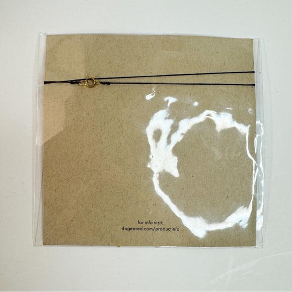 Dogeared Wish Necklace Sterling Silver 14K Gold Plated Closure - Picture 4 of 5